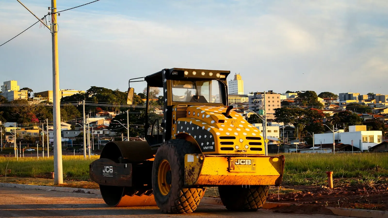 Compaction equipment at work
