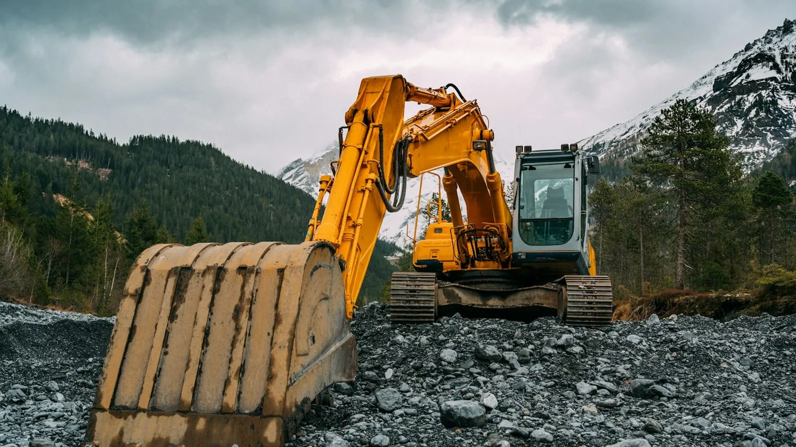 Excavator on a Utah job site